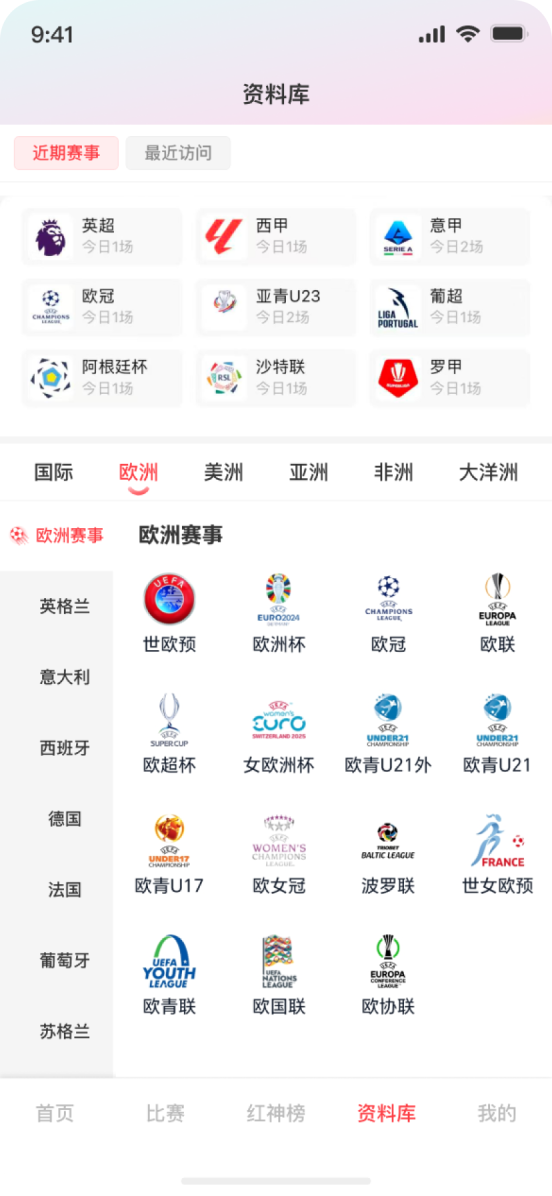 资料库界面展示